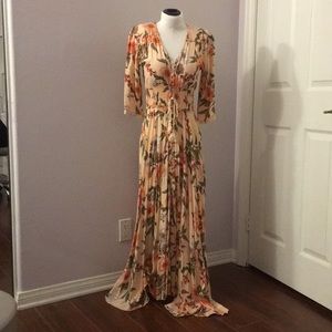 Floral Long Sleeve Maxi Dress